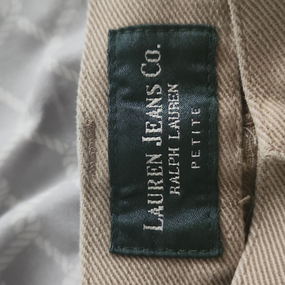 RARE VINTAGE PETITE Ralf Lauren Khaki Jeans